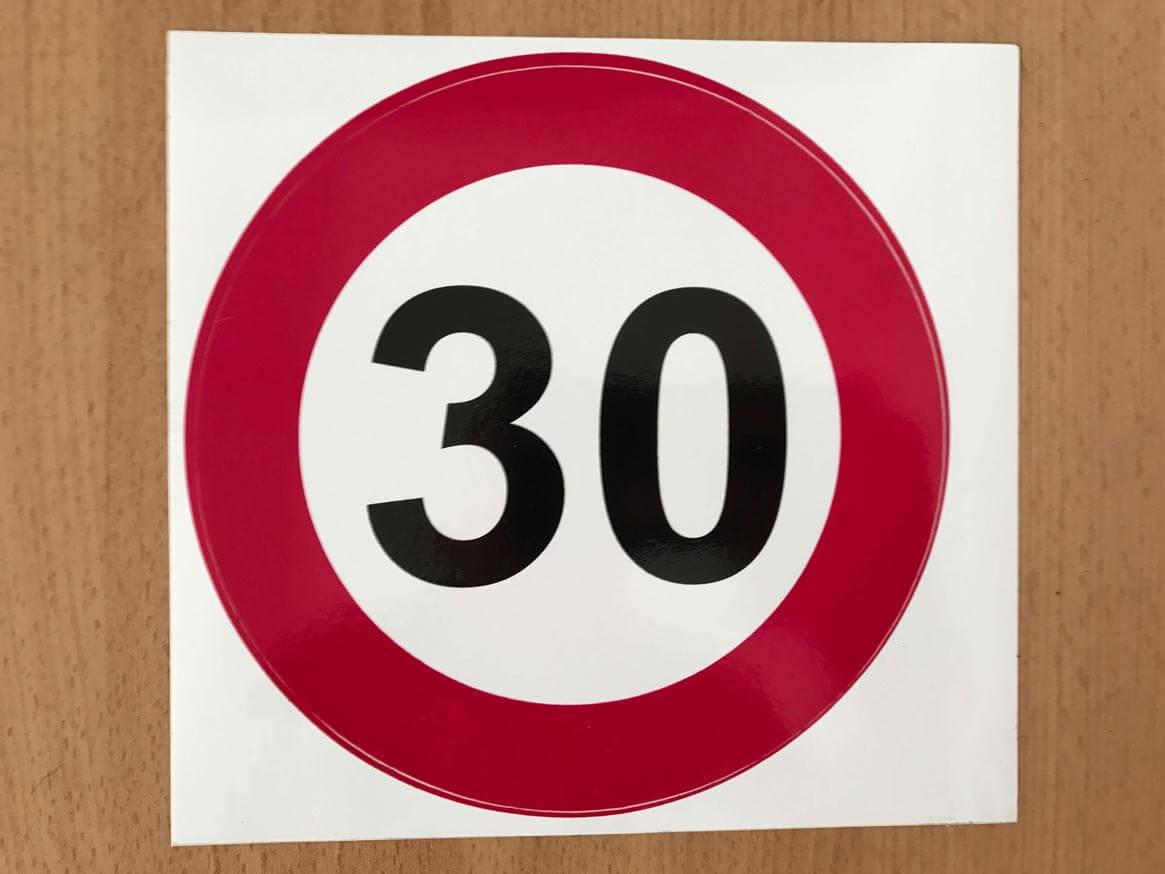 NALEPNICA OGRANIČENJA 30 VELIKA